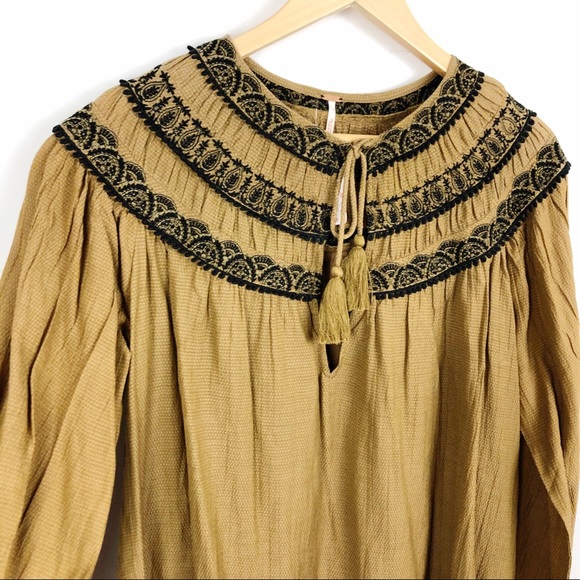 Free People Erin Embroidered Long Sleeve Dress - Picture 7 of 16